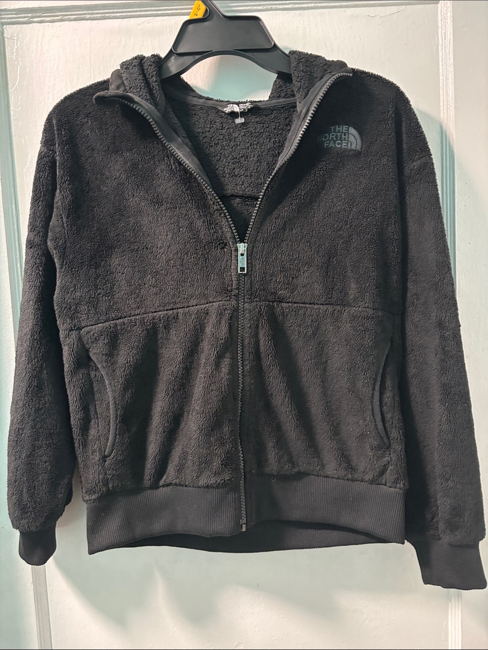 The North Face Kids Black Sherpa Hooded Zip Jacket